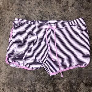 Carole Hochman Pajama Shorts Womens Large Multicolor Striped Cotton Sleepwear
